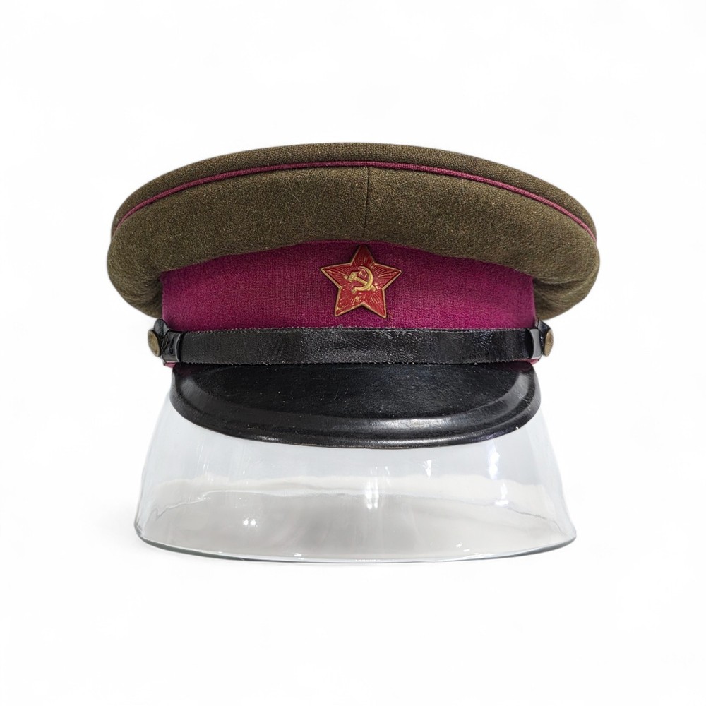 Soviet Russian Infantry visor cap 1947, Made by GERMAN MAKER "EREL", BERLIN