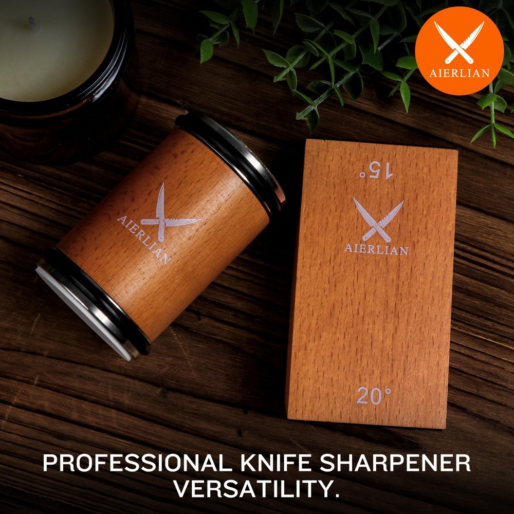 AIERLIAN Knife Sharpener Tool, Rolling Knife Sharpener Kit, Knife Sharpening ...