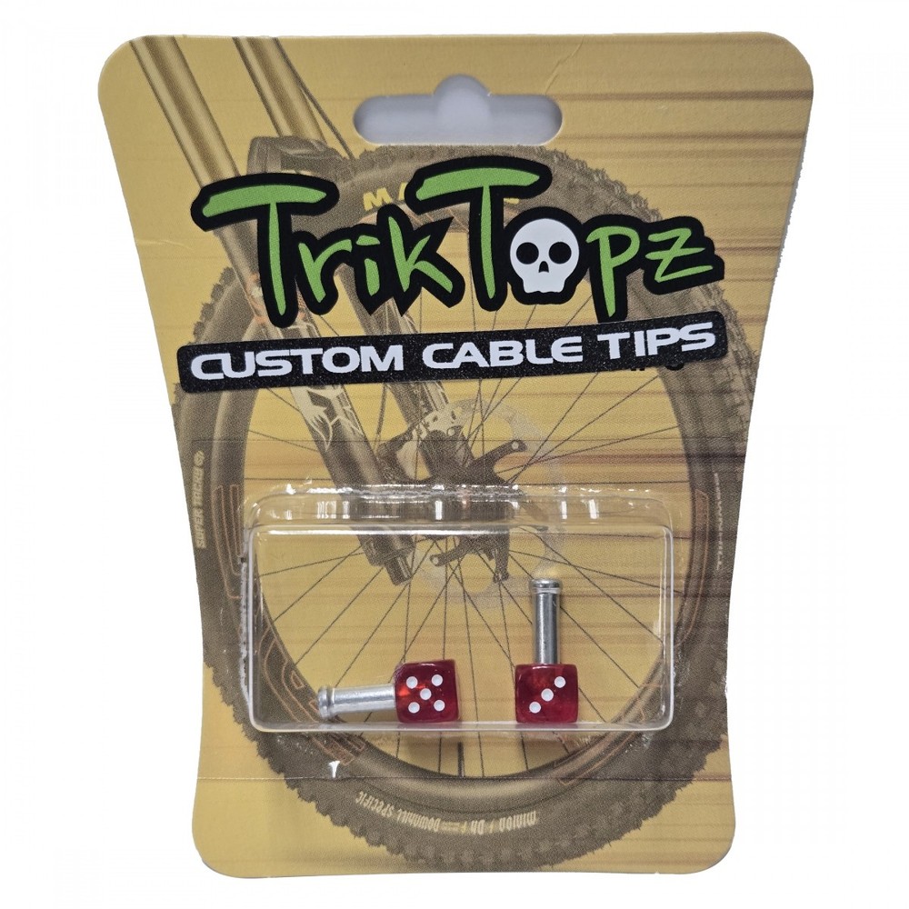 Trik Topz Dice Tips Clear Red