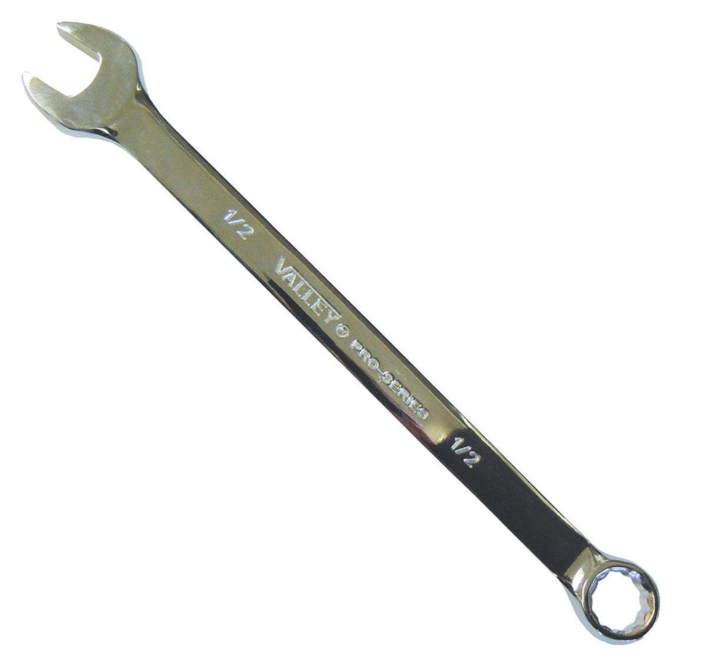 Valley 1/2" Combination Wrench, 12 Point Box End
