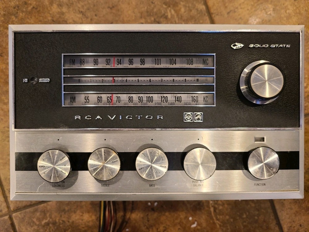 RCA Victor RS215J Console Solid State Stereo Tuner Preamplifier Unit Mid 1960s