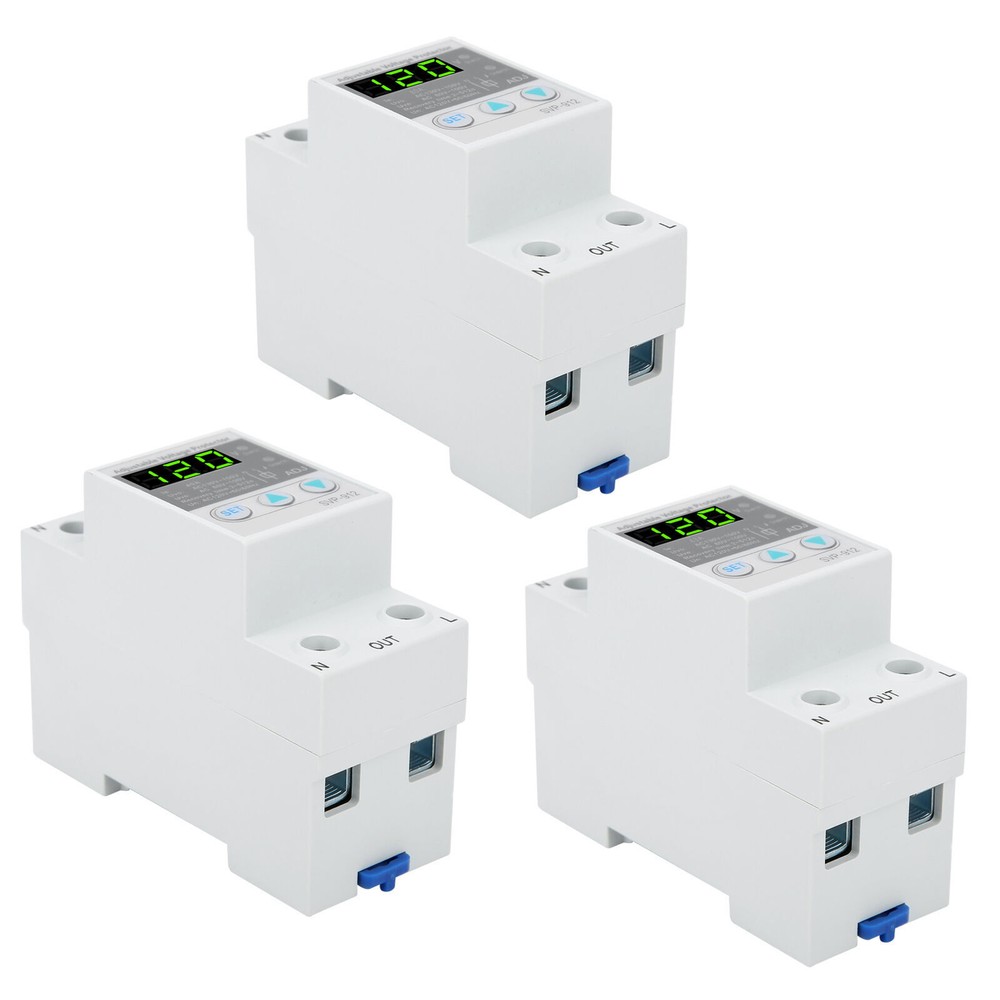 SVP‑912 120VAC Adjustable Automatic Reset Voltage Current Protector 40A/63A/80A