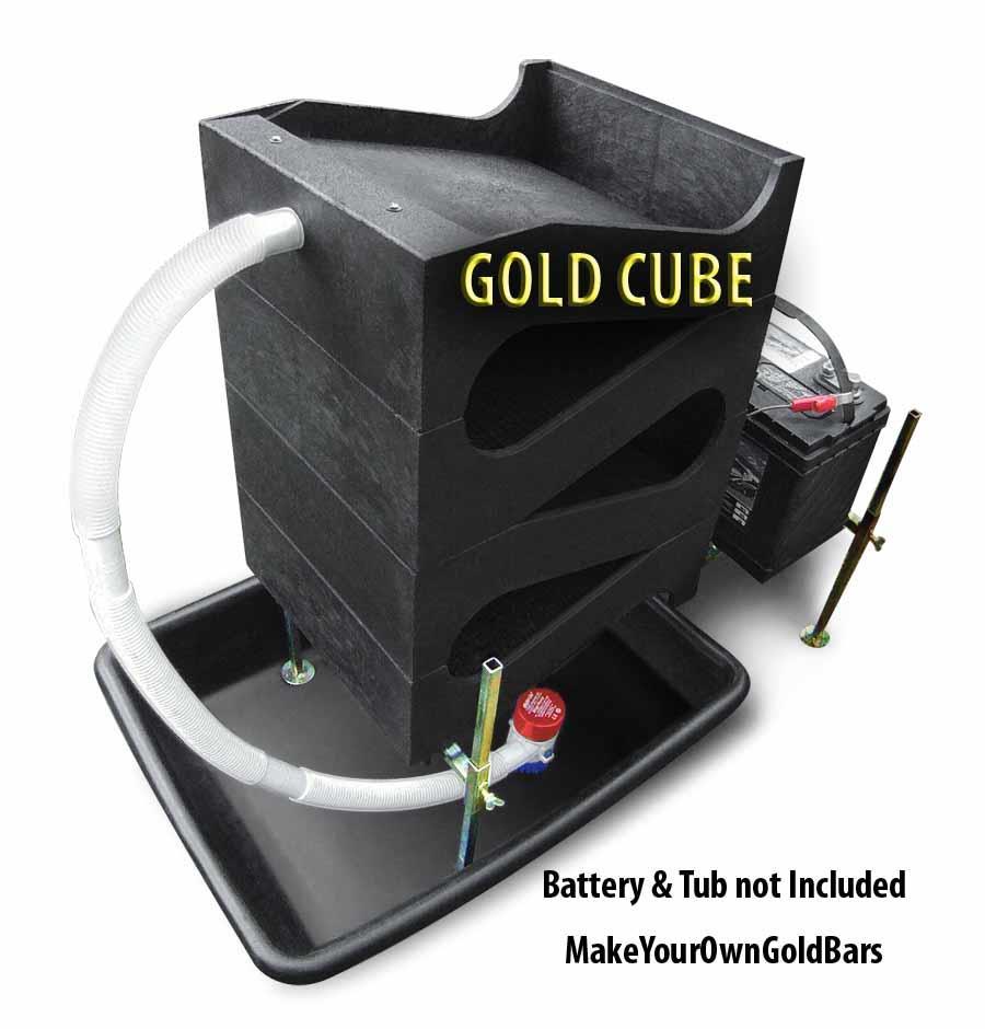 Gold Cube Deluxe 4-Stack Recovery System-Concentrator-Mining- Sands-Sluice Box