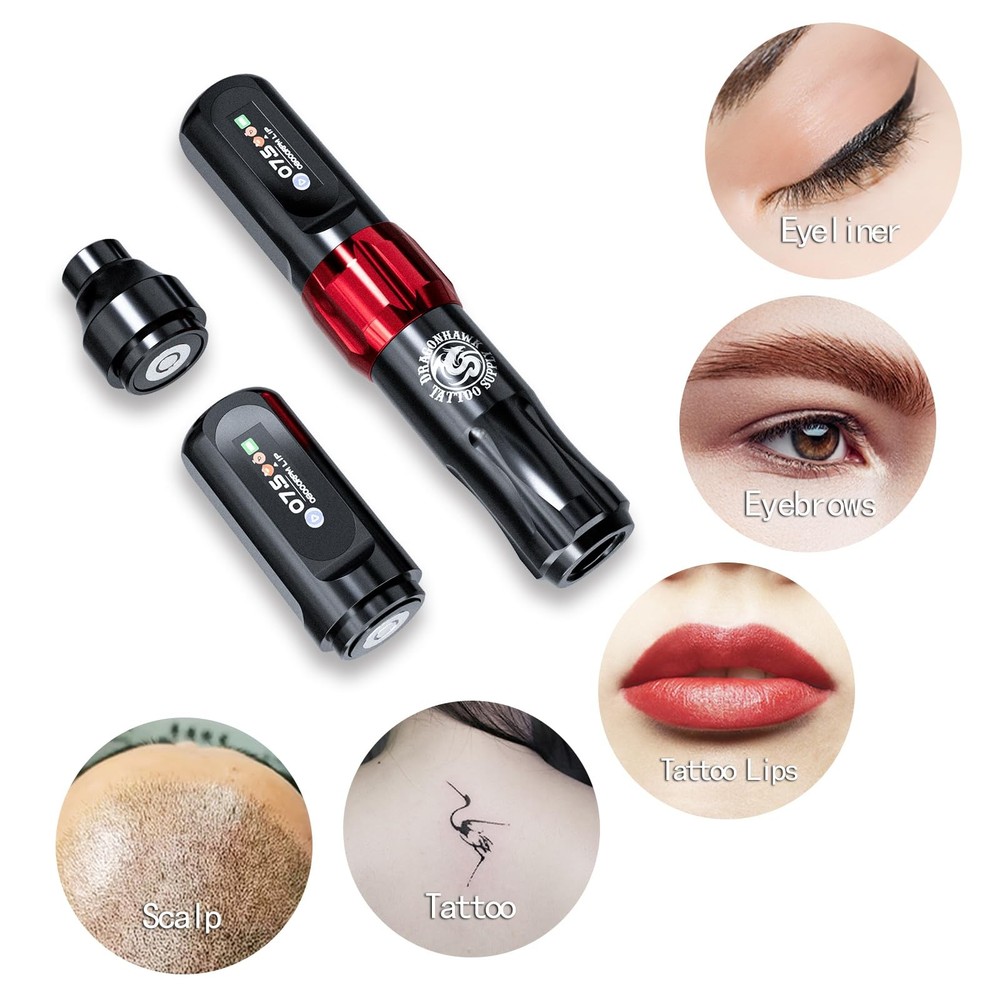 Dragonhawk Atom2 Tattoo Kit Wireless Pro Gun Machine 20