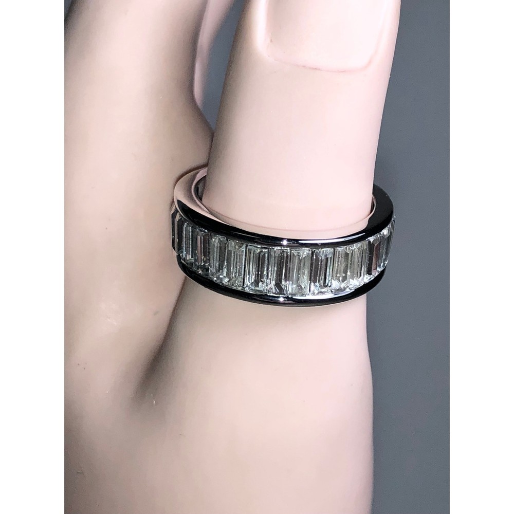 CHLOE + ISABEL baguette & stone stackable duo rings-R005