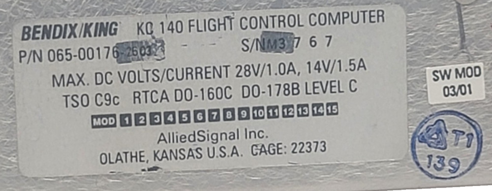 KING KC140 Flight Control Computer