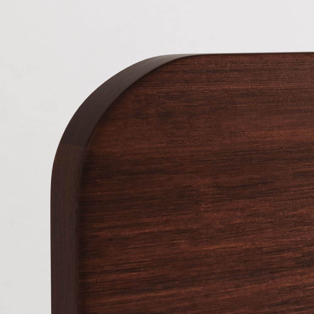 Walnut Bamboo Headboard for Full Bed - Easy Tool-Free Setup, Modern Design