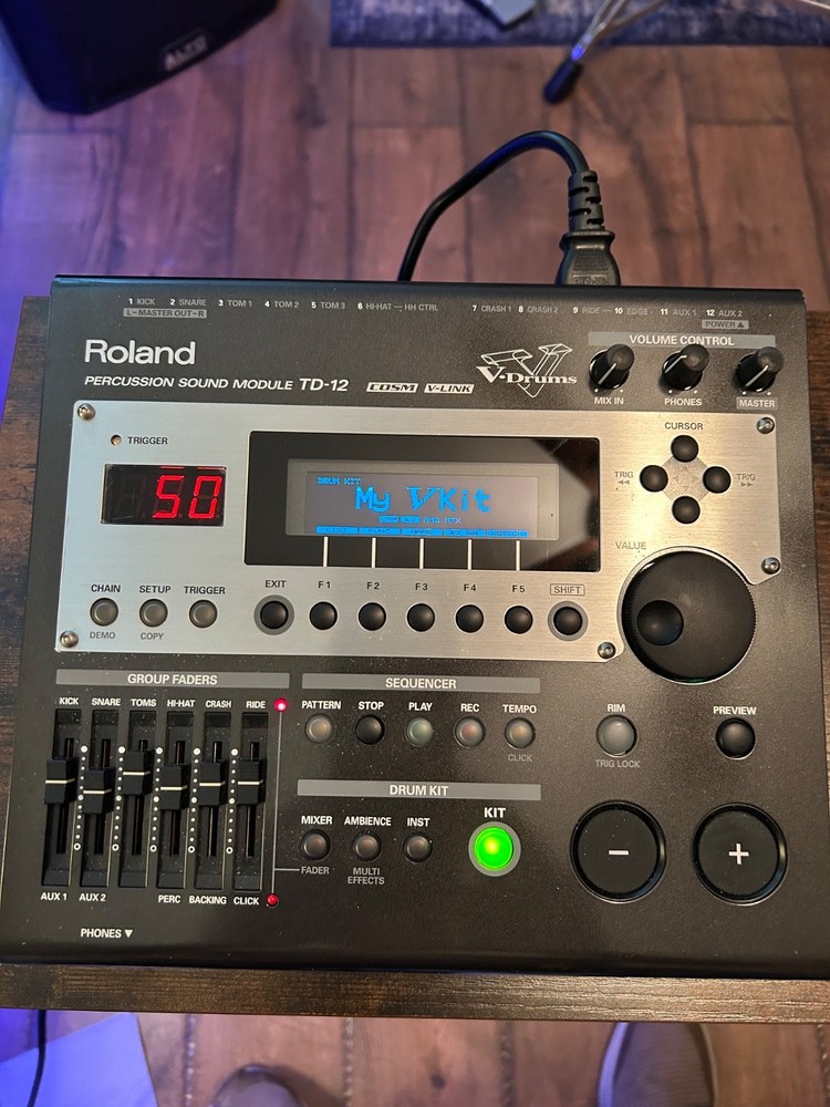 Roland TD-12 Drum Module With LED Screen Upgrade