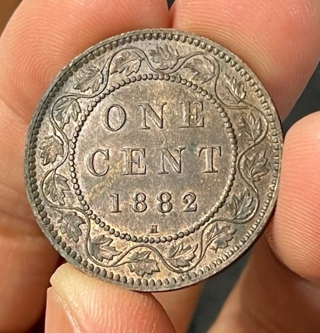 1882 H Canada Large Cent Coin Excellent Condition High Value