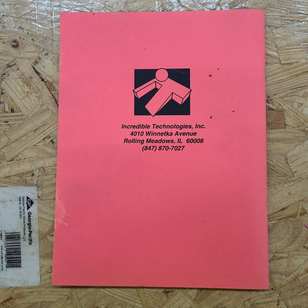 World Class Bowling arcade owner's manual