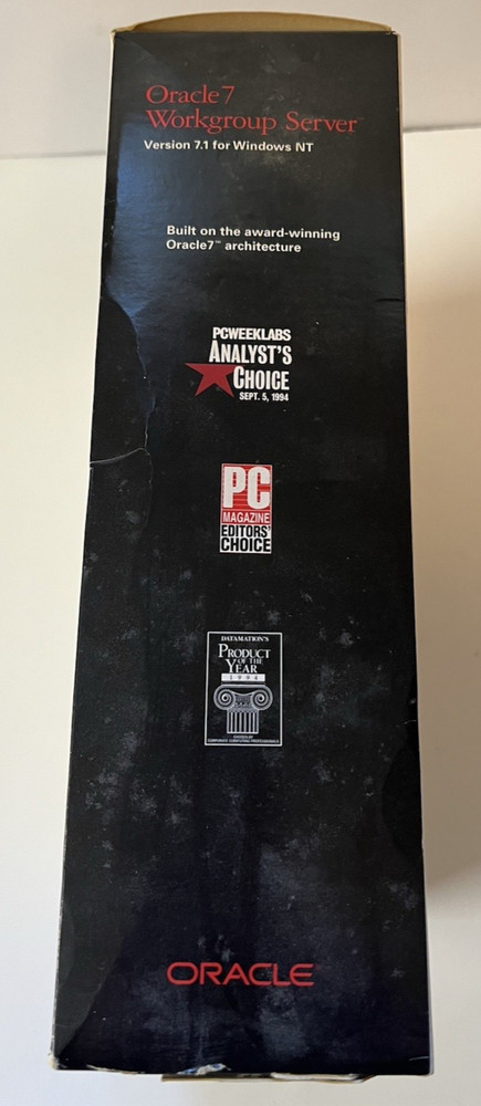 Oracle7 Workgroup Server Release 7.1 For MS Windows NT New Never Installed "OB"