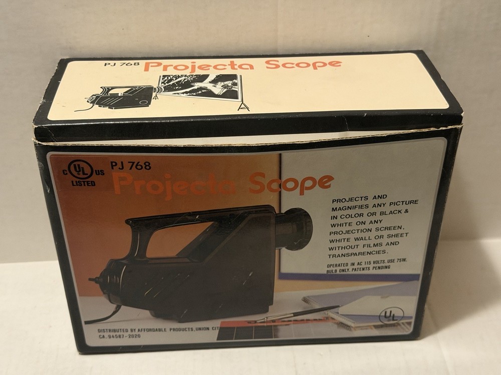 Vintage Projecta Scope PJ768 Image Projector Works