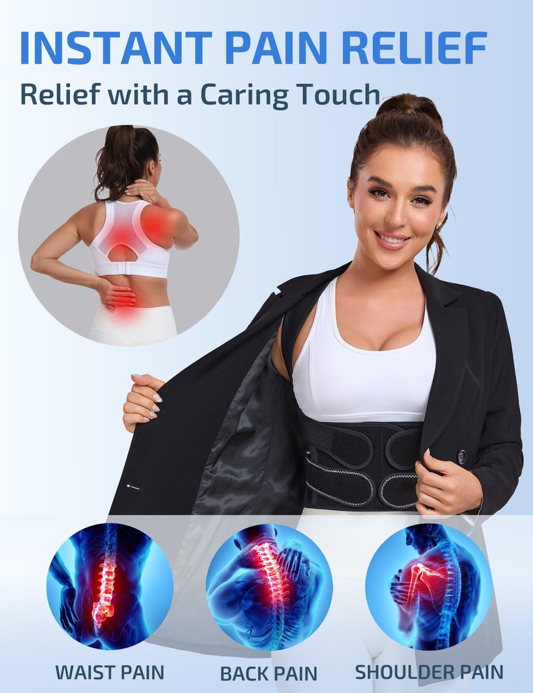 Posture Corrector for and Men with Bionic System, Precise Full Back Back Brac...