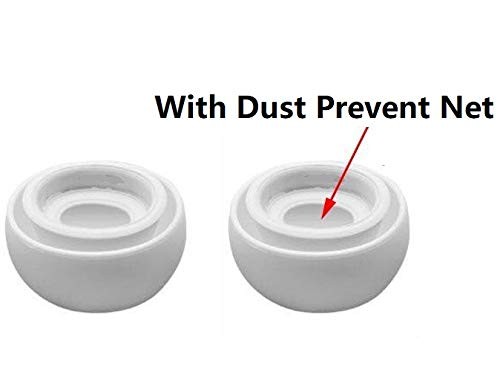 BLLQ Small Size Ear Tips Earbuds Covers Caps Eartips Earpads S, White