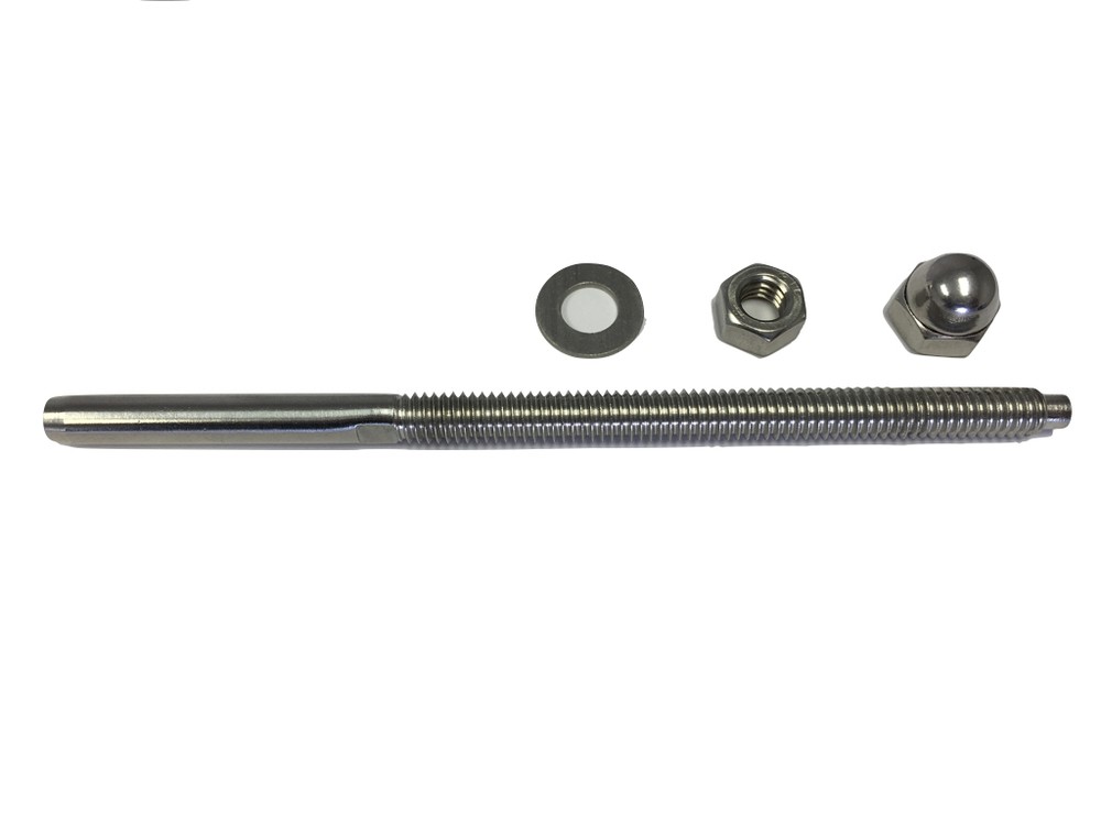 Type 316 Stainless Steel End Fitting For Cable Railing-For 1/8" Cable (50 )
