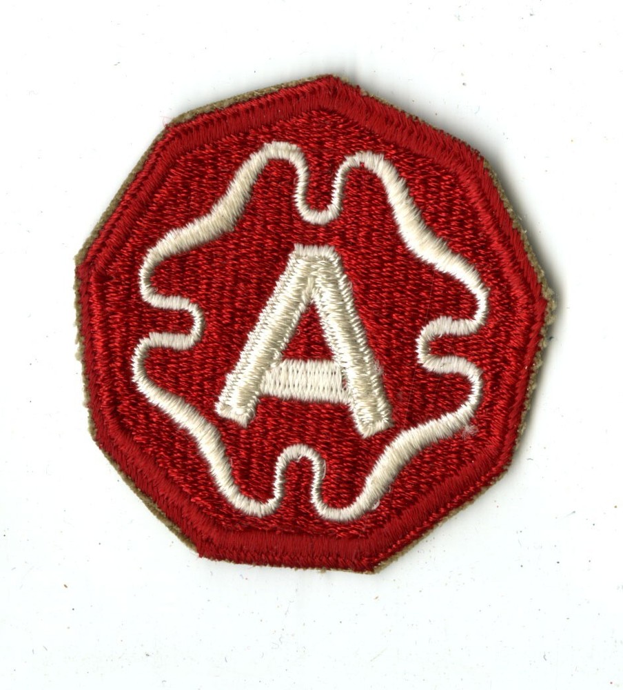 Ninth Army White Back Patch Europe Bulge Germany