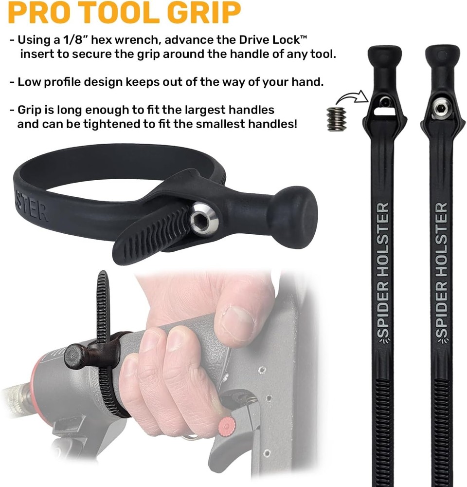 Spider Tool Holster - Pro + 1 Grip + 1 Drill Pin