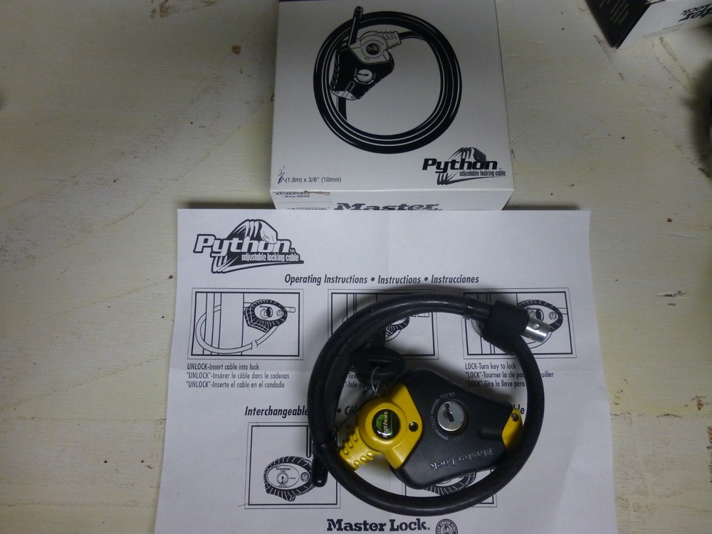 Master Lock 8413KACBL2 Python Adjustable Locking Cable, (3038)