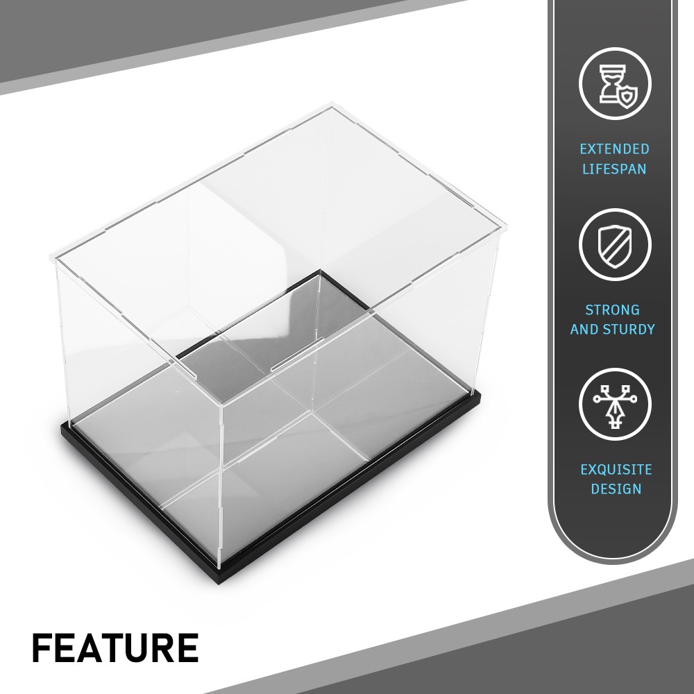 Clear Single Boxing Glove Horizontal Display Case