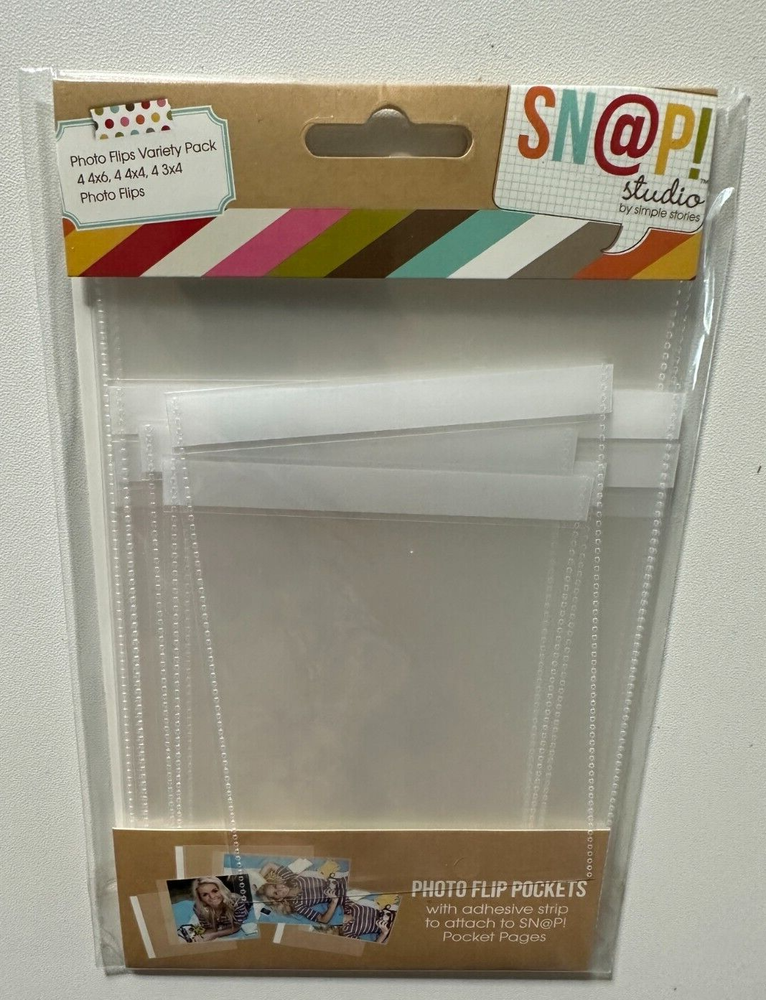 Simple Stories SN@P Studio Photo Flip Pockets-Various Sizes Available