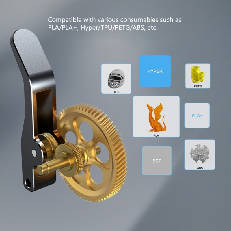High Quality Metal Extruder Gear For 3D Printer Models Solid Construction For