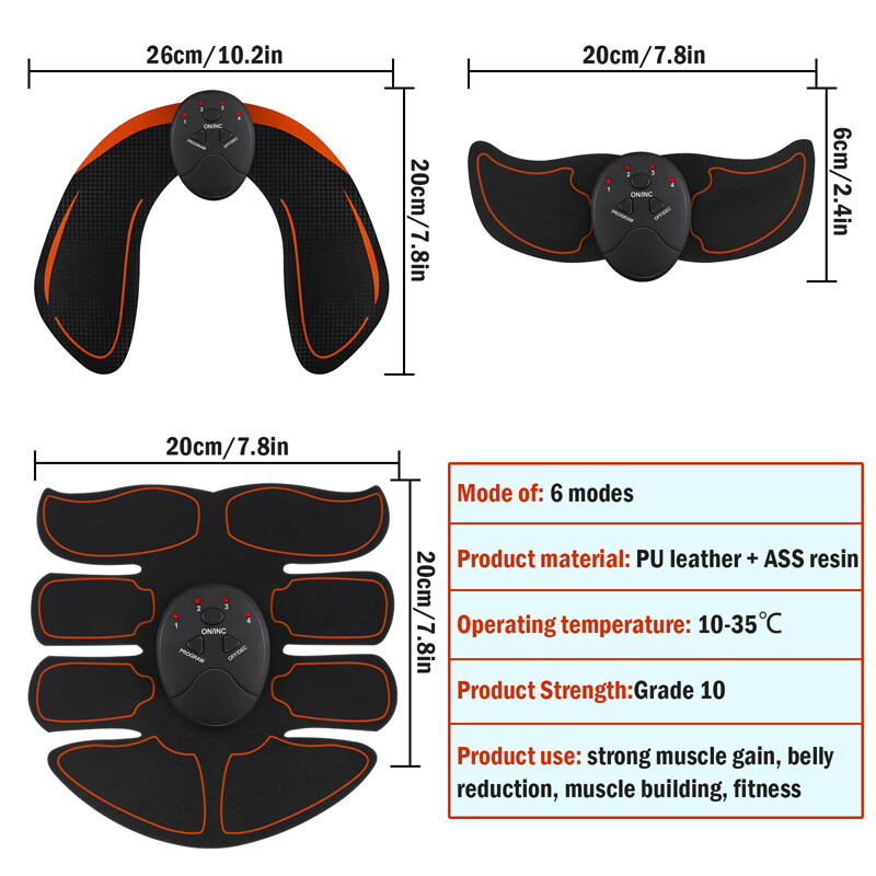 EMS Abdominal Muscle Core Toning Trainer Stimulator Flex Toner Tactical Exercise
