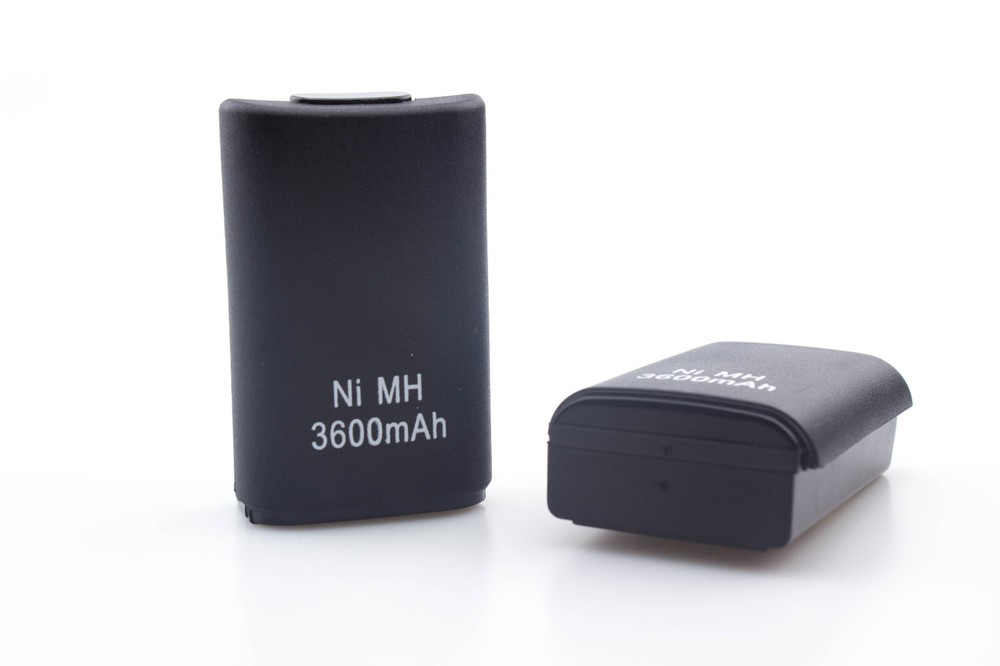 2Pack 3600mAh Battery for Xbox 360 Wireless Controller Ni-MH Replacement Battery