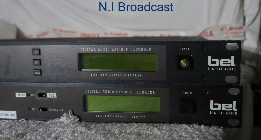 2x Bel bde6000sf digital lay off recorders