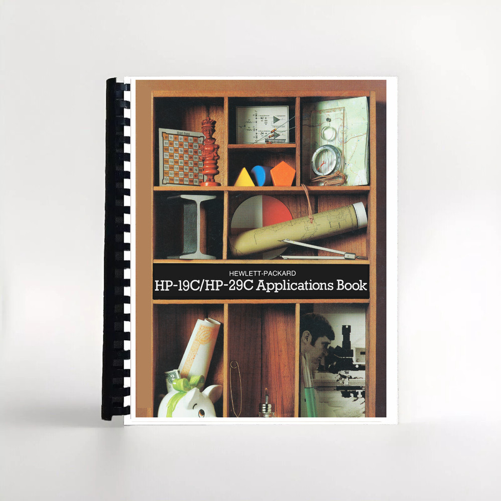 Manual for Hewlett Packard HP 29C 19C Calculator