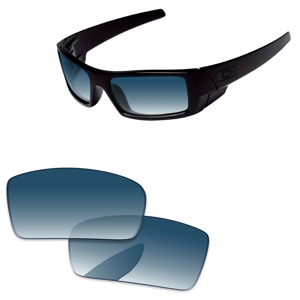 Lenslog Blue Gradient Polarized Replacement Lenses For-Oakley Gascan Sunglass