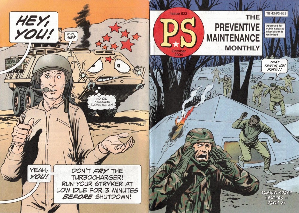 PS: PREVENTIVE MAINTENANCE MONTHLY~ 2004~ 9 Issues~ Joe Kubert Artwork~ MINT