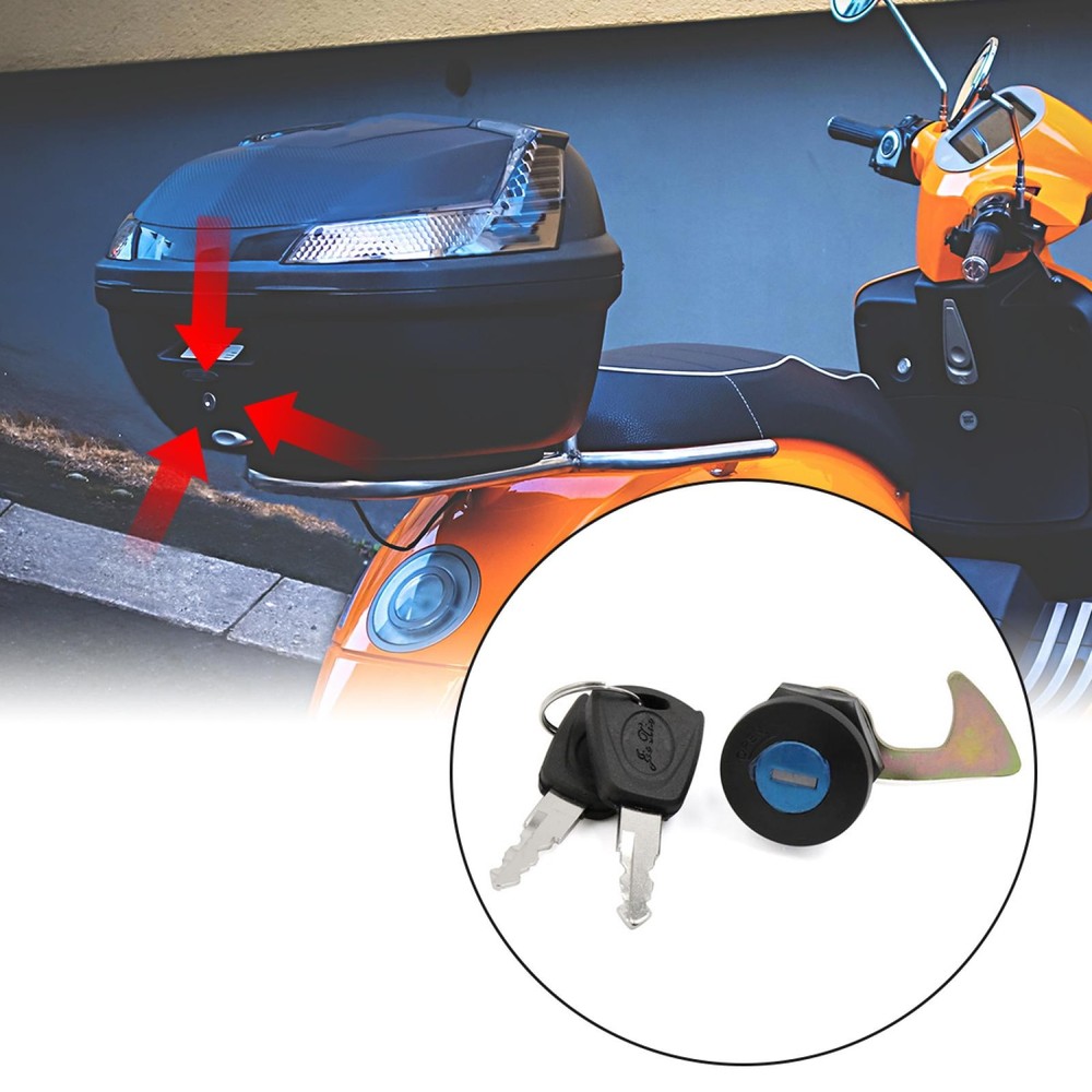 20mm Diam. Rear trolley thread lock with keys for motorcycle scooter