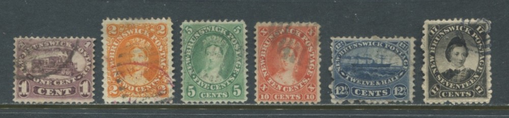 New Brunswick QV 1860 scarce set used