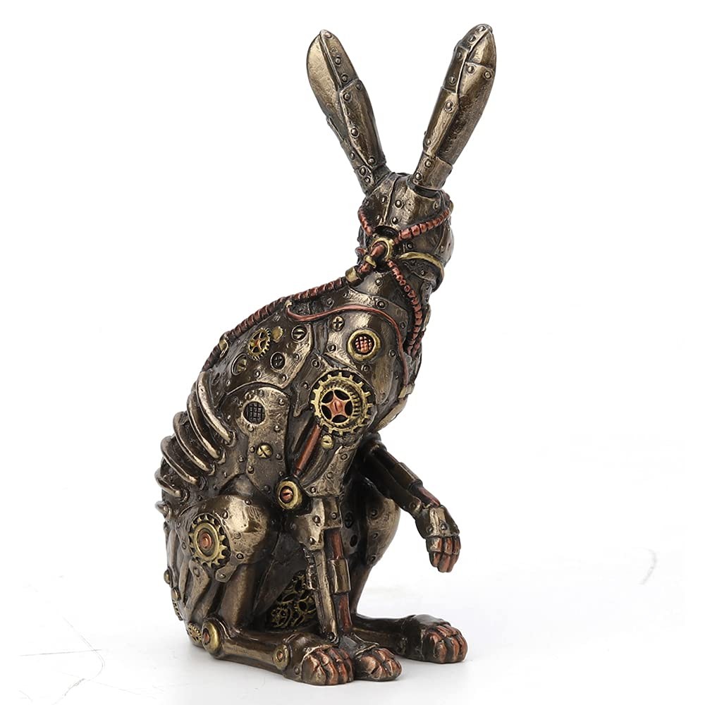 Veronese Design Steampunk Style Jack Rabbit Bronze Finished Statue
