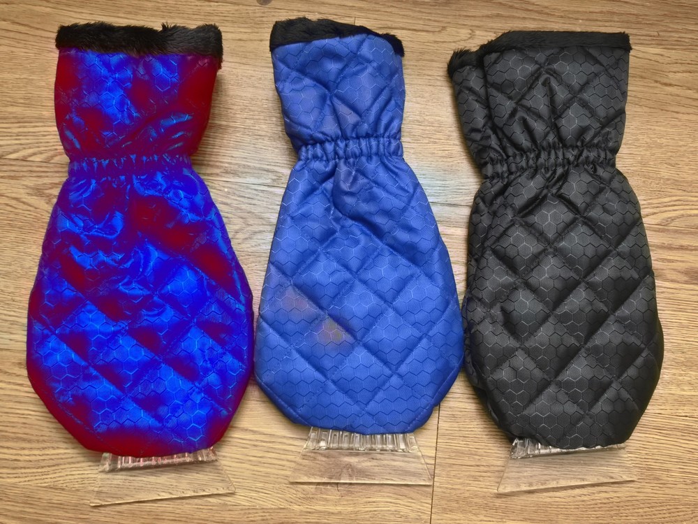 Waterproof Fleece-Lined Ice Scraper Mitt for Car Windshields