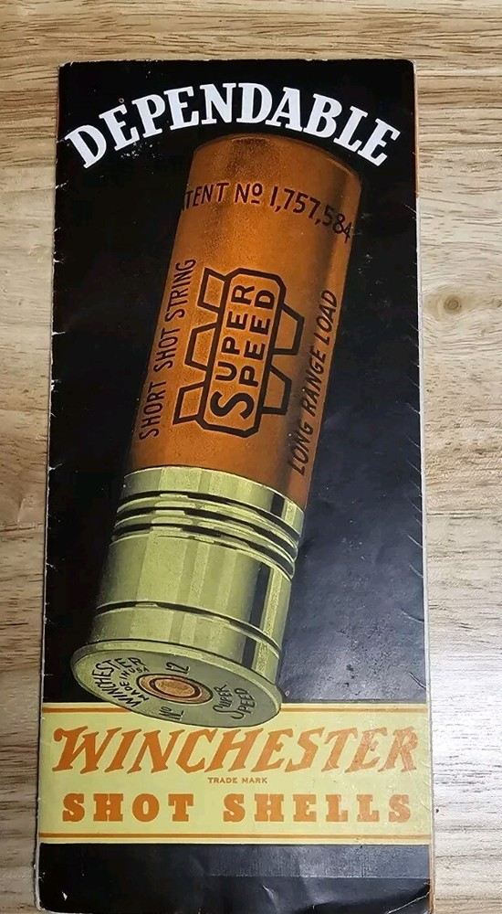 Scarce 1939 Winchester Shotshell Brochure