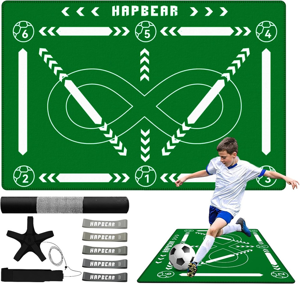 Thickened Soccer Training Mat for Footwork, Agility, and Coordination