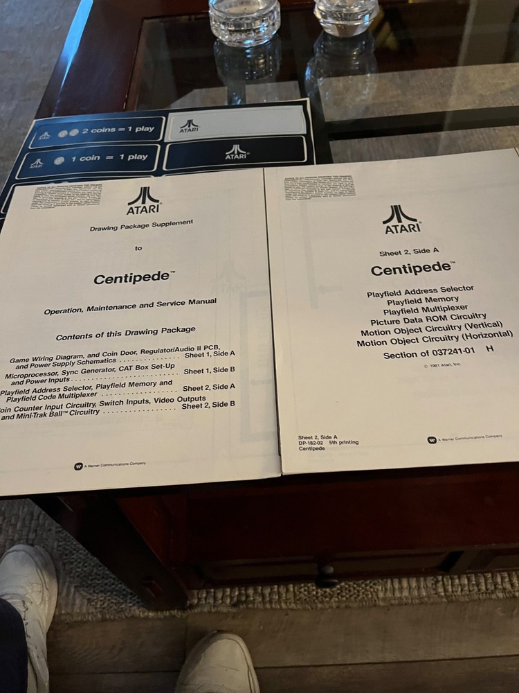 Centipede Arcade Game Manual