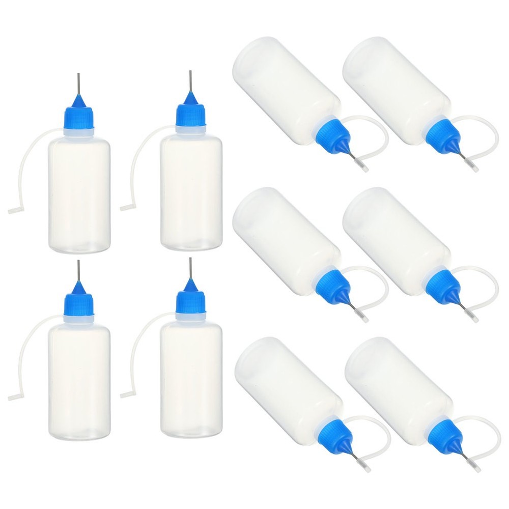 10 Pcs Liquid Dispensing Bottle Mini Glue Bottles Plastic Squeeze Empty