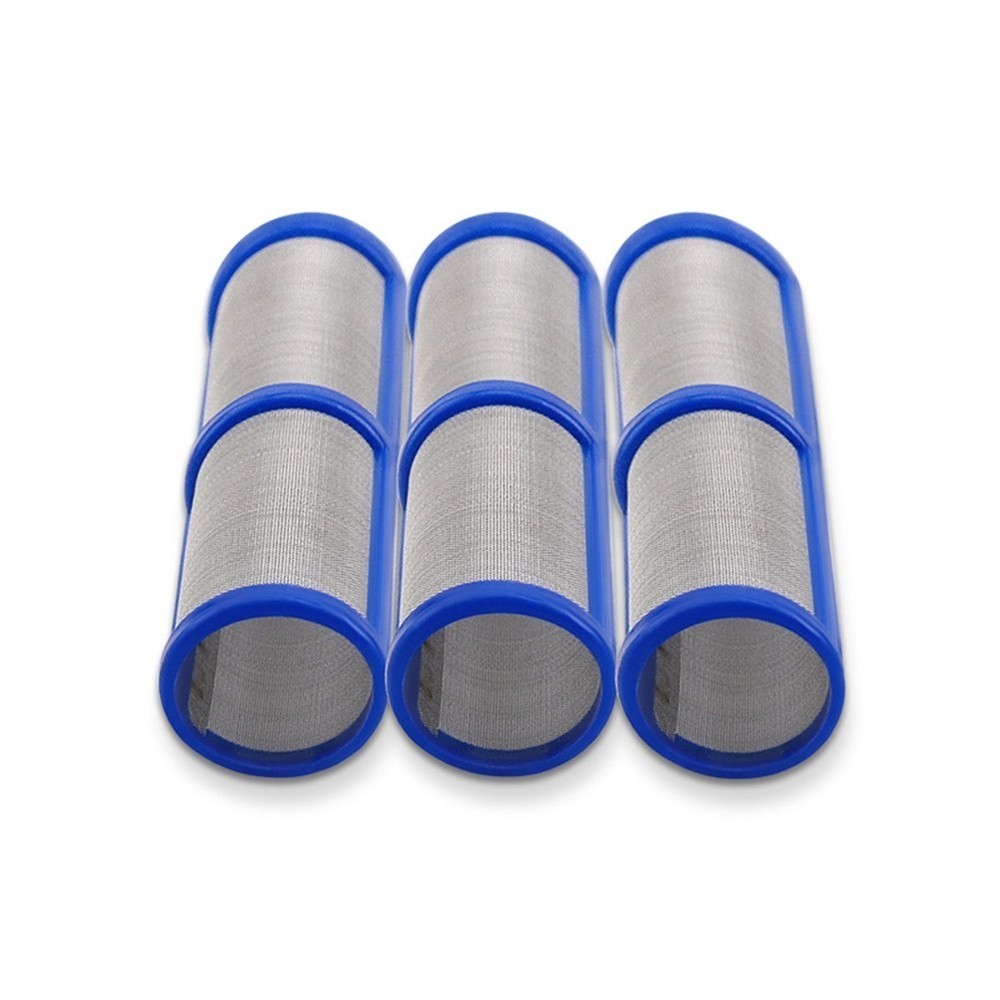 Easily Replaceable Blue Stainless Steel Filters in a Convenient Five Pack