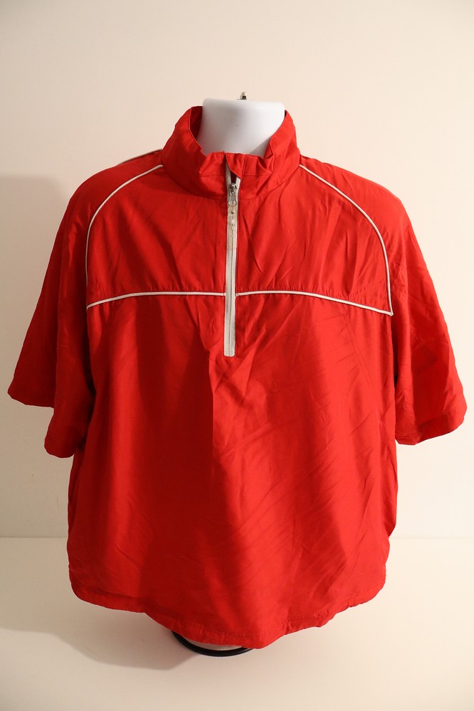 Storm Pack Red Golf Windbreaker Activewear Jacket Men's Size Large