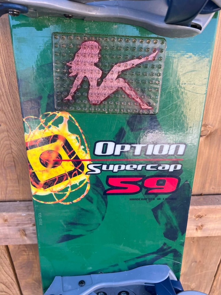 OPTION SUPER CAP 59 Alpine Snowboard 160 cm 62" Long with Bindings