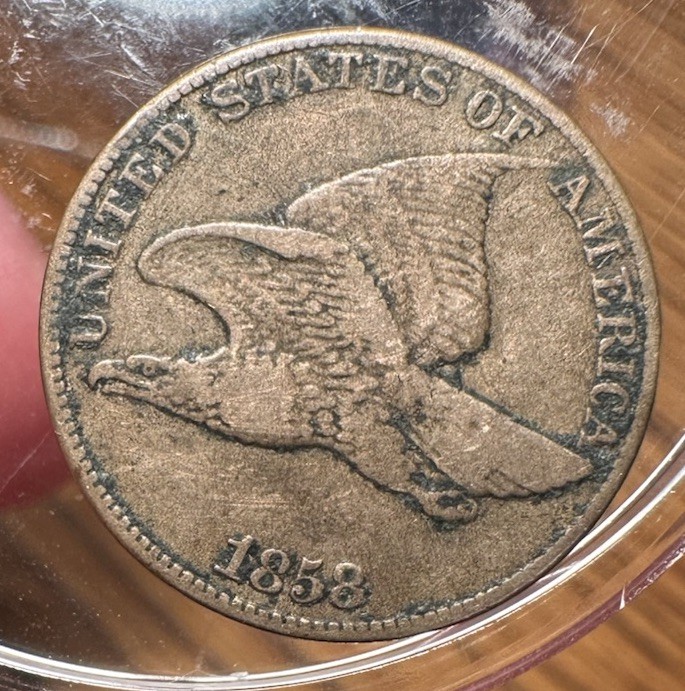 1858 Flying Eagle Cent Penny