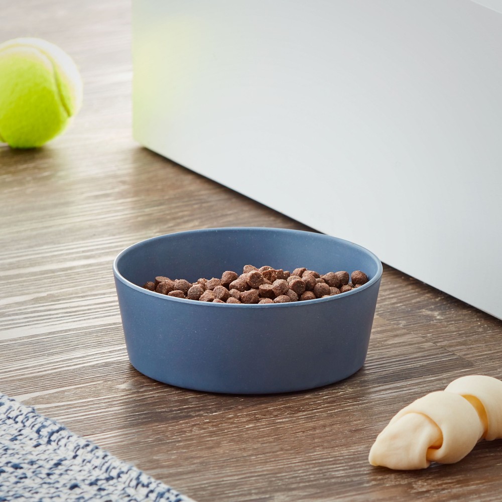 (3 pack) Melamine Dog Bowl, Blue, Medium