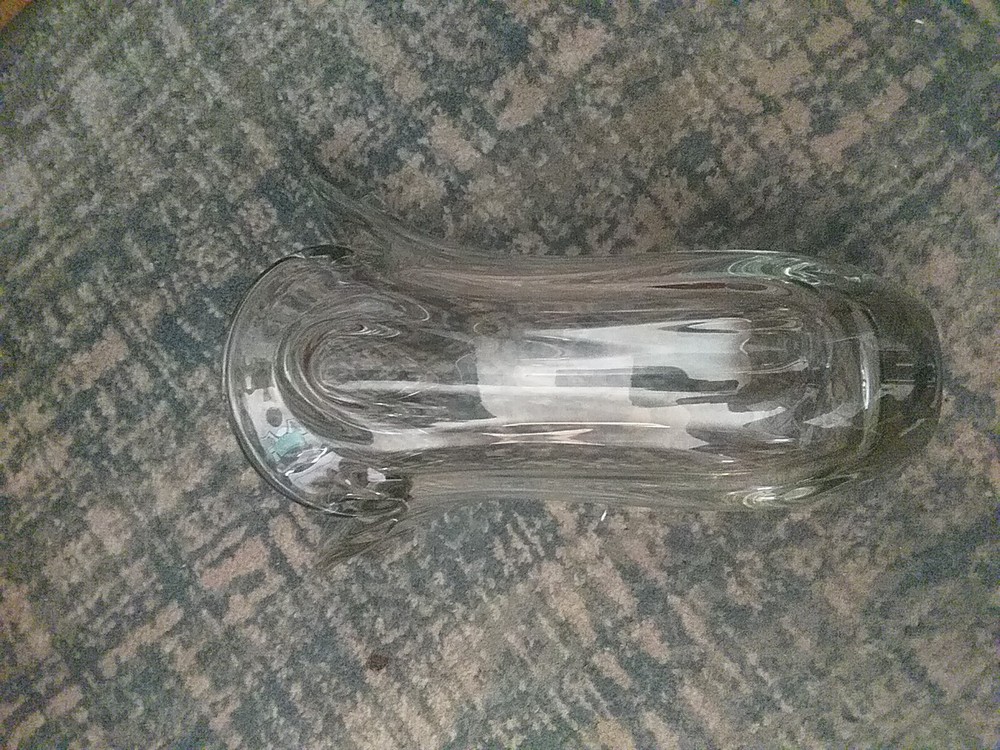 Vintage Handmade Crystal Vase From USSR