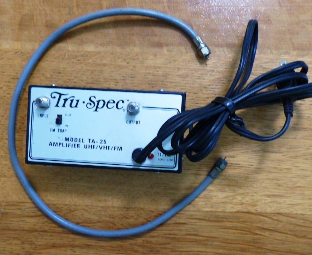 Tru Spec UHF/VHF/FM Amplifier Model TA-25