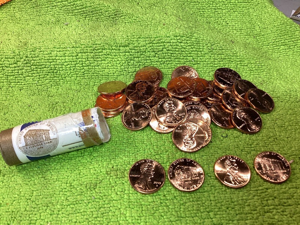 2009 P LINCOLN CENTS #2 FORMATIVE YEARS PARTIAL MINT ROLL 42 COINS UNC