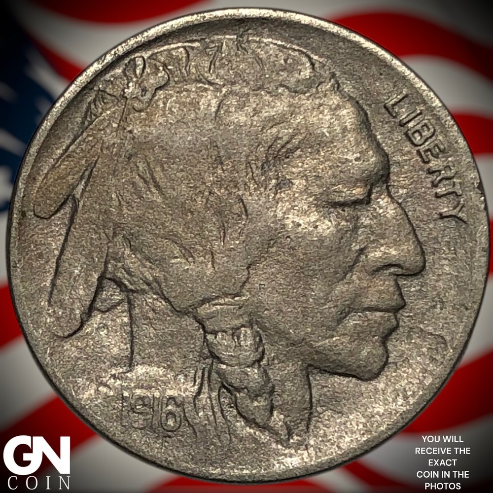1916 D Buffalo Nickel Y1908