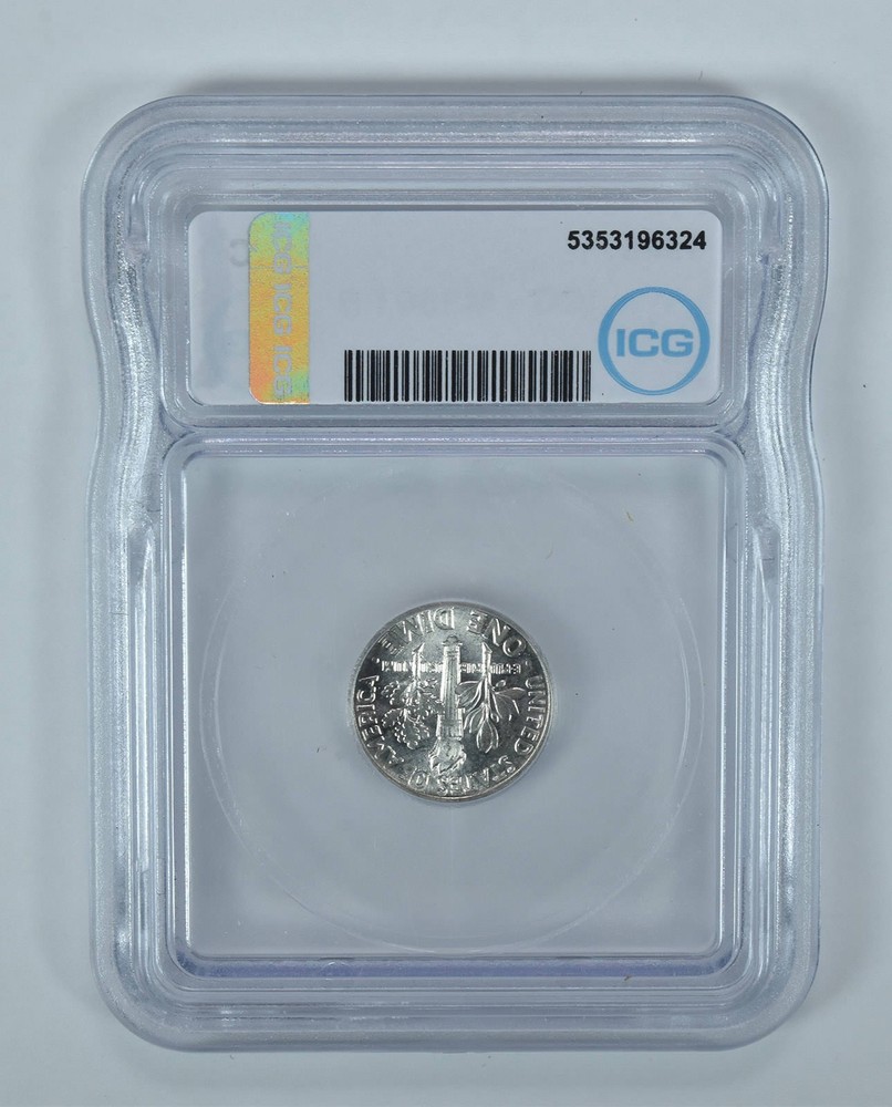 1948 Roosevelt Dime MS66 FB ICG