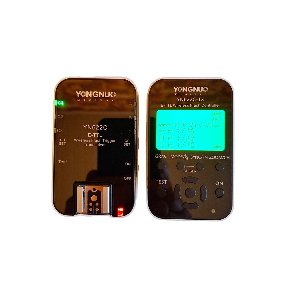 Yongnuo YN622C + YN622C-TX Wireless Flash Trigger Controller + Transceiver